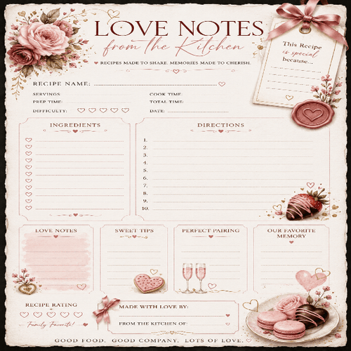 Love Notes From the Kitchen Recipe Keepsake™ - Digital Boss Collection®
