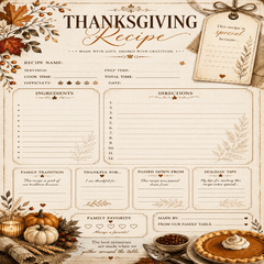 Gather Around the Table Recipe Keepsake™ - Digital Boss Collection®